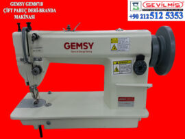 Gemsy GEM0718 Çift Çekerli Deri-Branda Dikiş Makinesi