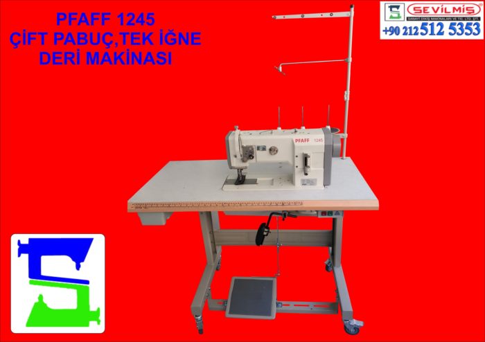 Pfaff 1245 Çift Papuç Deri Dikiş Makinası