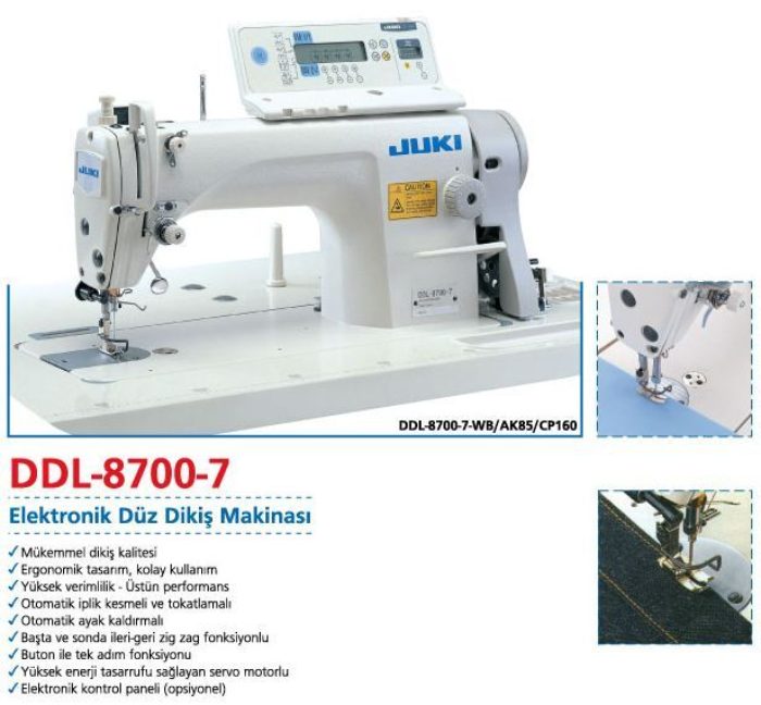 Juki DDL-8700-7 Elektronik Düz Dikiş Makinası