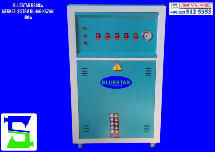 MERKEZİ SİSTEM OTOMATİK BUHAR KAZANI 40kw BLUESTAR BS40kw