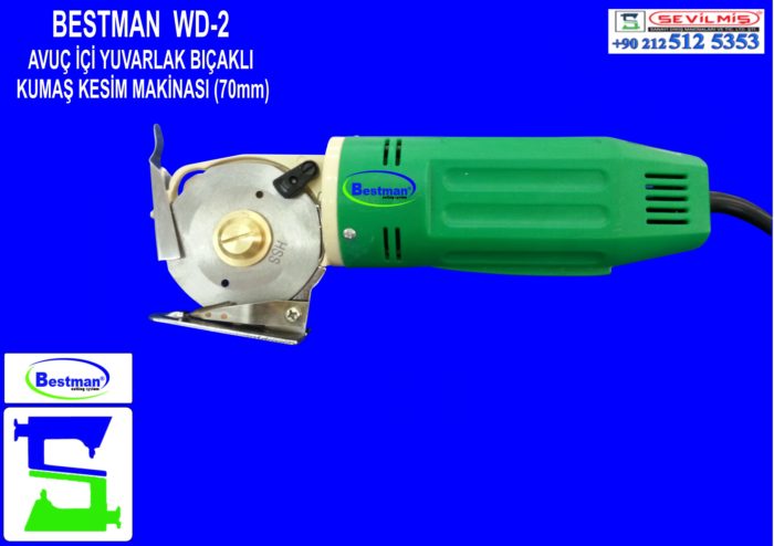 BESTMAN WD-2 YUVARLAK BIÇAKLI KUMAŞ KESİM MAKİNASI