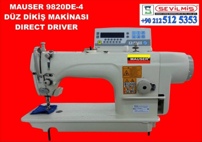 DIRECT DRIVER KAFADAN MOTORLU,ELEKTRONİK DÜZ DİKİŞ MAKİNASI MAUSER