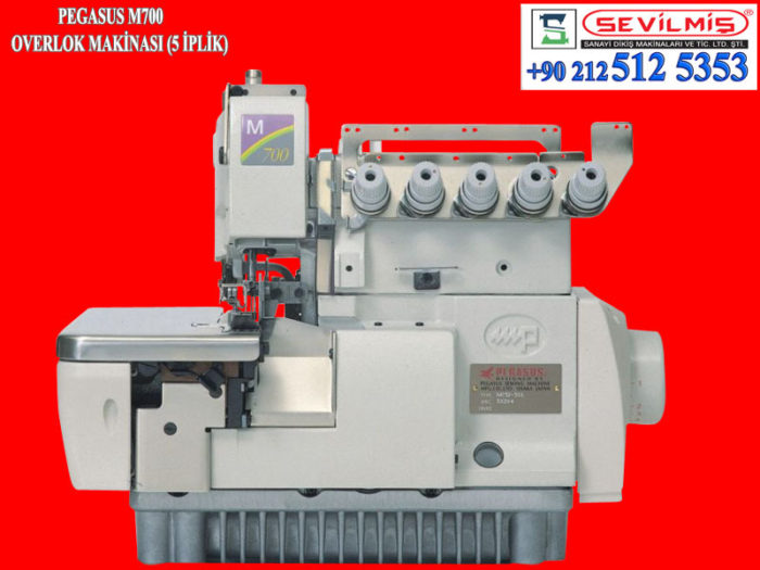 OVERLOK MAKİNASI 5 İPLİK PEGASUS M700