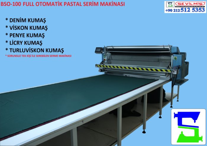 FULL OTOMATİK PASTAL SERME MAKİNASI