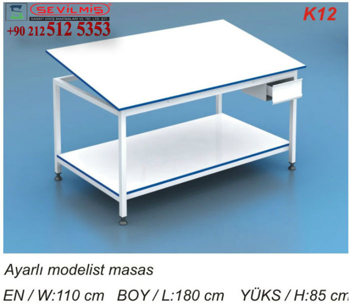 K12 AYARLI MODELİST MASASI