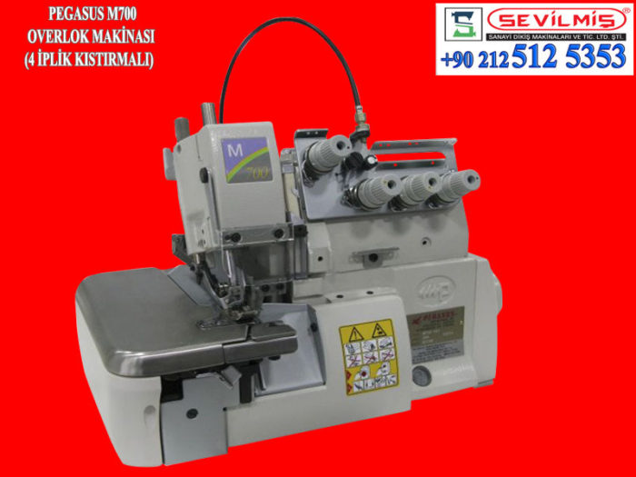 OVERLOK MAKİNASI 4 İPLİK KISTIRMALI PEGASUS M700