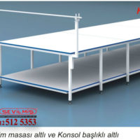 K4 SERİM MASASI ALTLI VE KONSOL BAŞLIKLI ALTLI