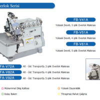Brother V Serisi Alt Üst Transportlu Overlok Makinaları