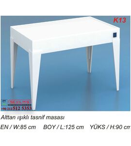 K13 ALTTAN IŞIKLI TASNİF MASASI