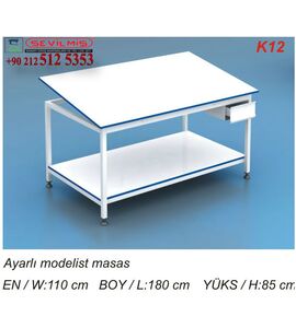 K12 AYARLI MODELİST MASASI