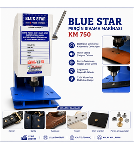 Bluestar Perçin Sıvama Makinası KM 750