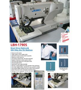 JUKI LBH-1790S - Direct Drive Elektronik Kilit Dikiş Düz İlik Makinası